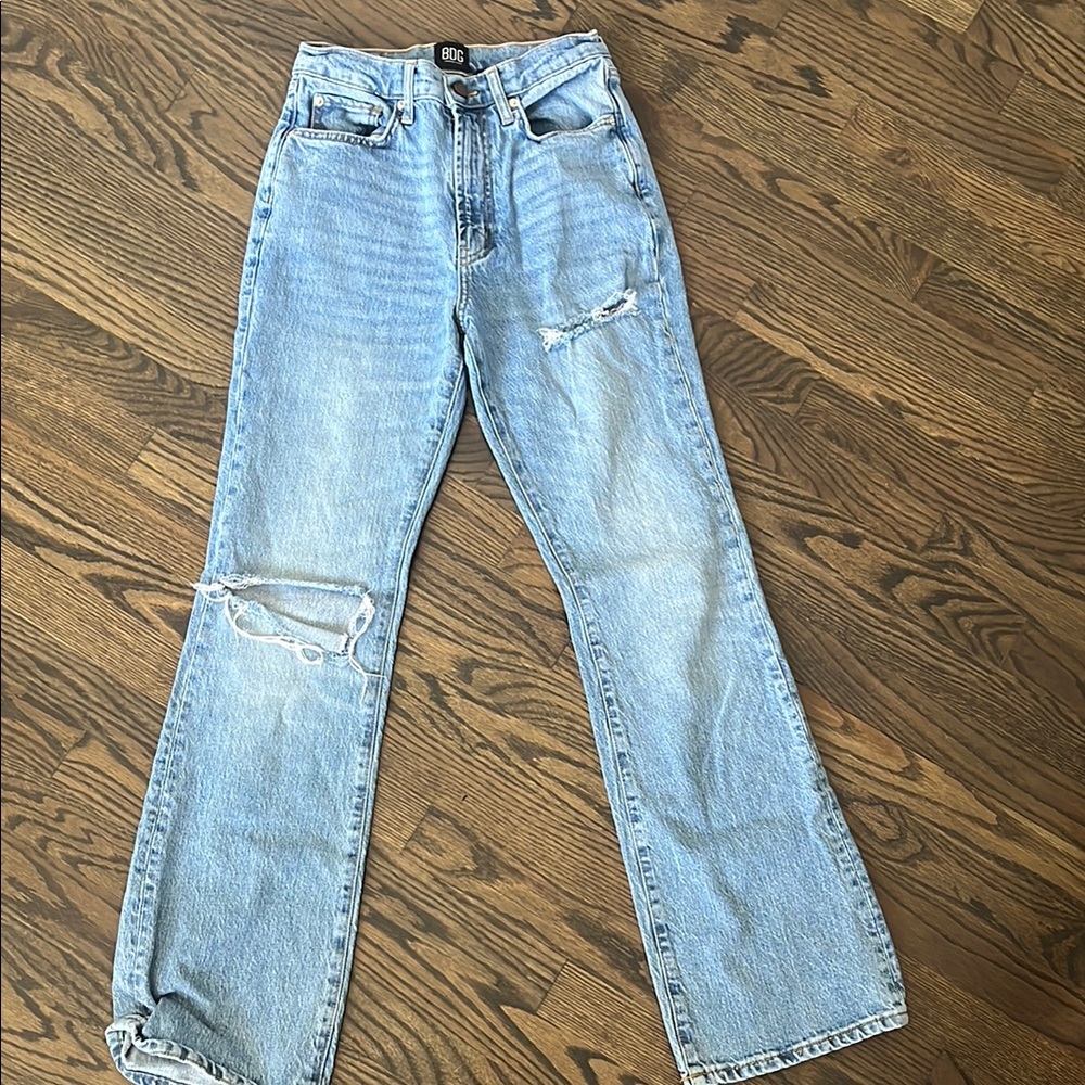 BDG Blue Straight Leg Jeans with Vintage Appeal